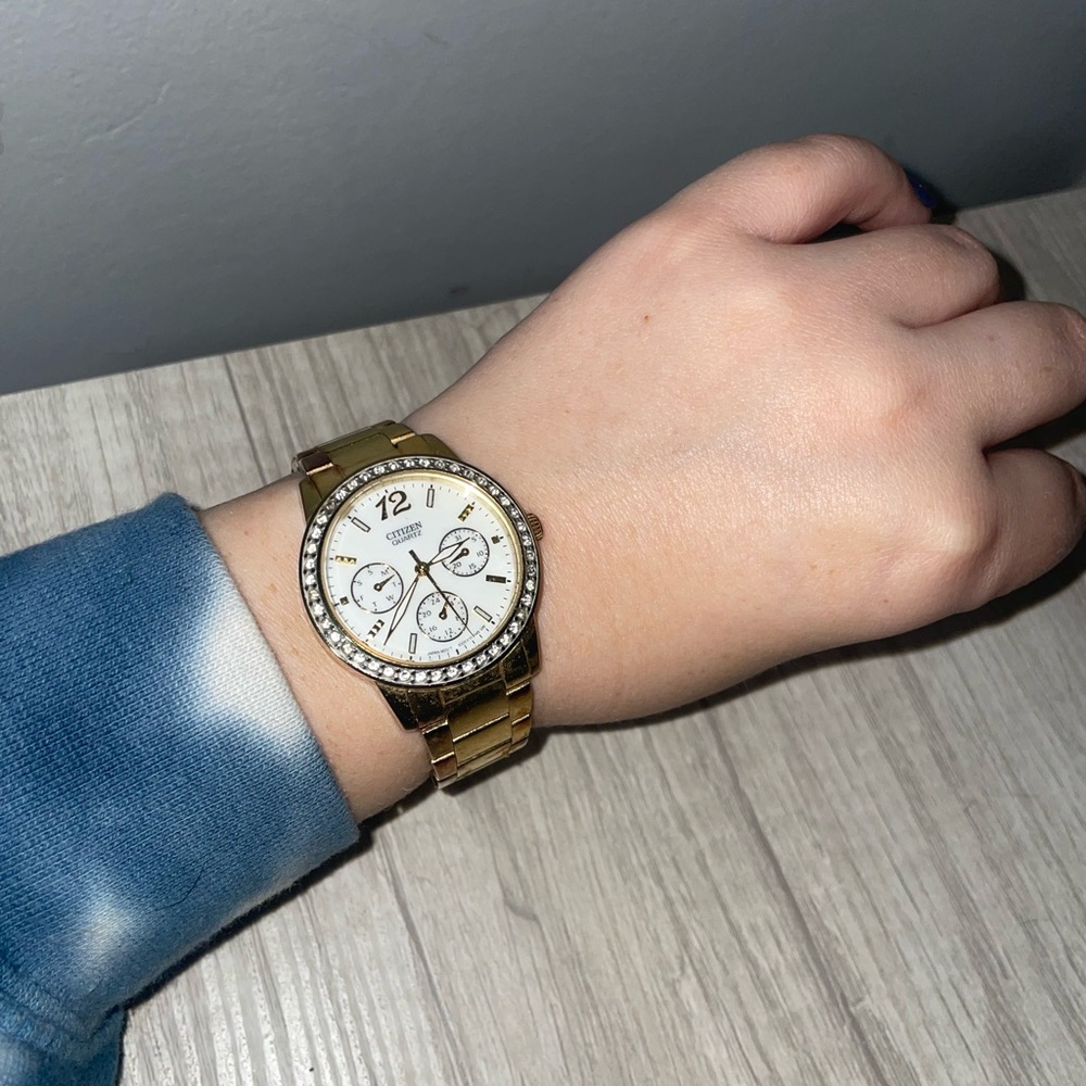 Gold women’s citizen watch